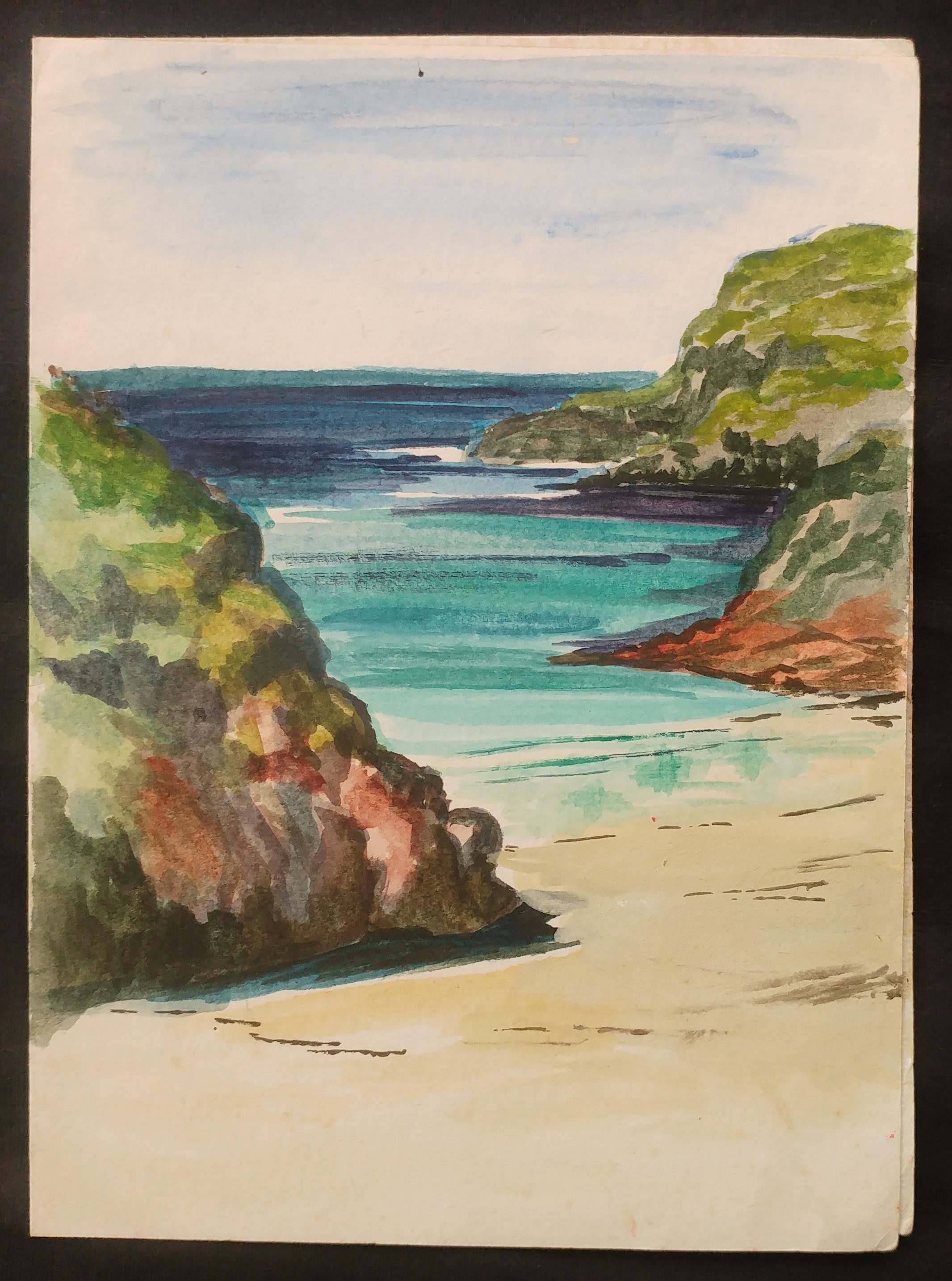 Beach with blue sea