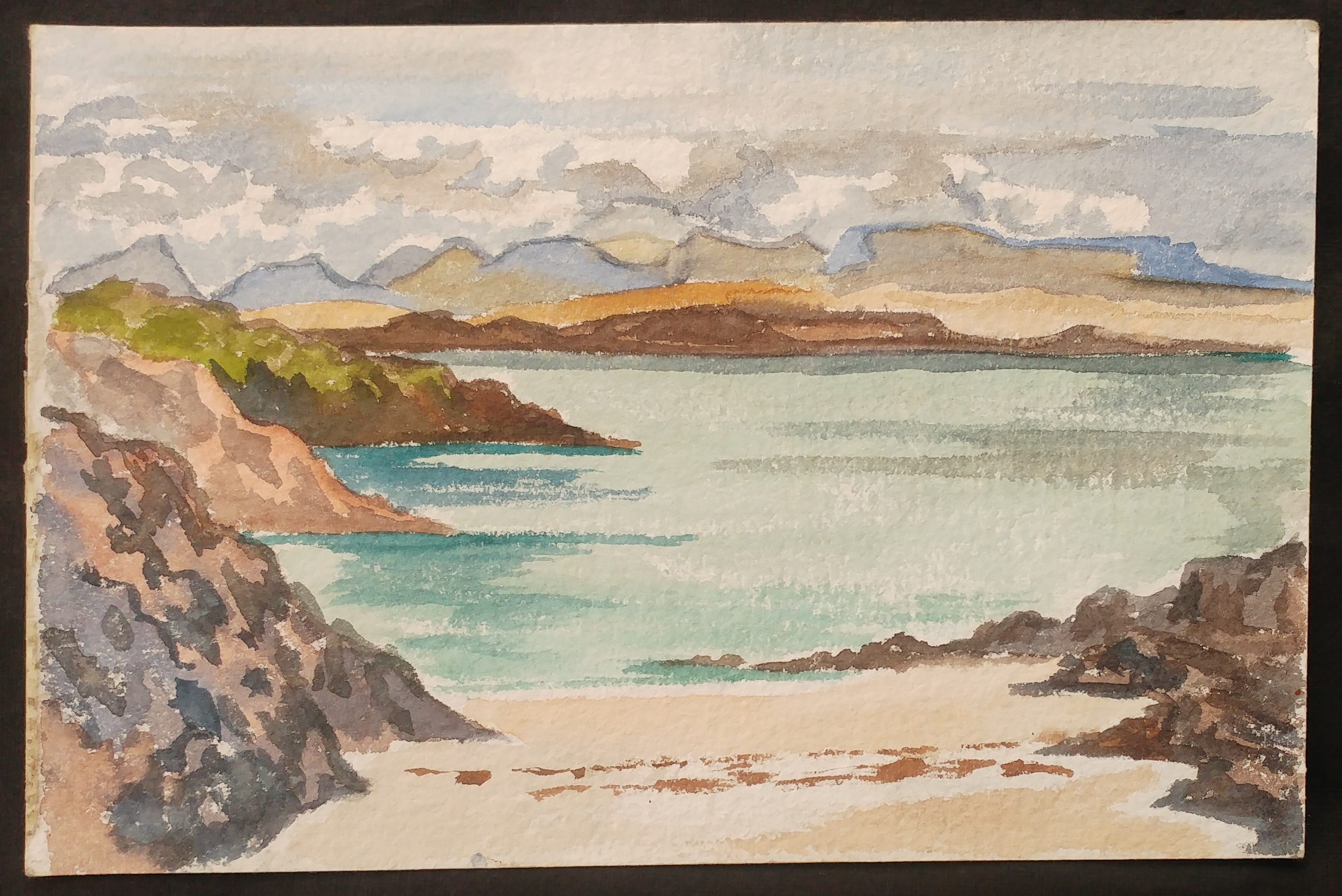 Beach and mountains